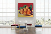 A Plate of Apricots       48x54      In Situ
