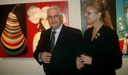 Carmelo Sortino at opening of "Old Masters"
