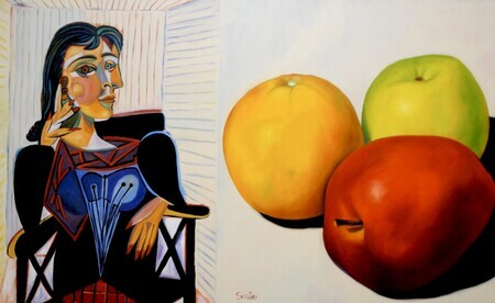 Contemplation of Picasso   34x54     C$3.500