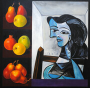 Fruitfully Looking at Picasso"   48x48   Cad$3.600
