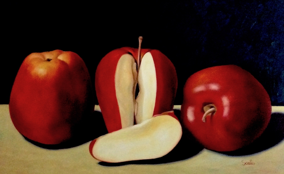 Open your Heart (Apples) 30x48