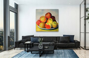 Showcasing "Apples in the Country"  42x42    In Situ