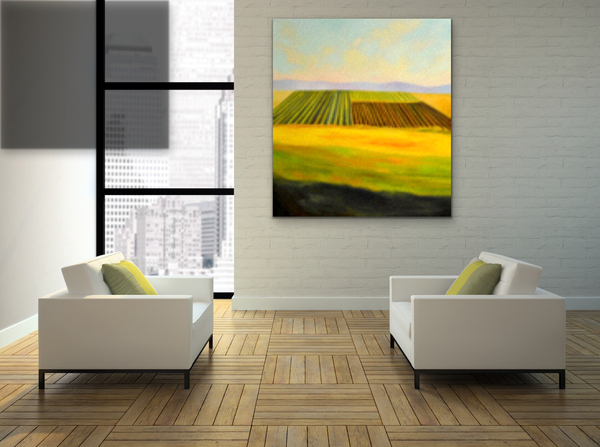 Showcasing  "Fallow Fields" 44x50   In Situ