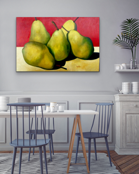 Showcasing "Five in the Family " 24x36   In Situ