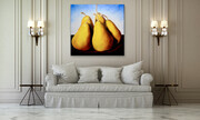 Showcasing Five Pears in the Country  48x48    In Situ