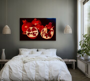 Showcasing "Royal Pomegranates"  32x48     In Situ