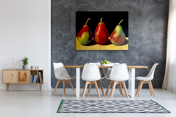 Showcasing "Simply Pears"  36X48    In Situ