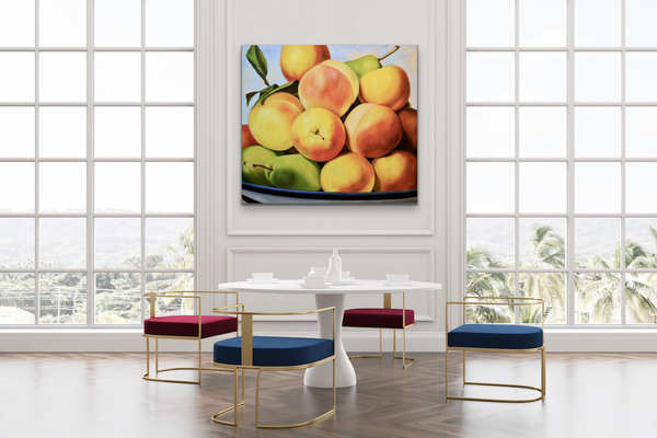 Showcasing "The Blue Bowl" 48x54    In Situ
