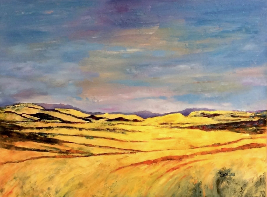 "Sicilian Wheatfields"   36x48  $2.900