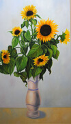 Sunflowers  32x62  CAD $3.500
