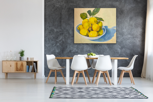 Sunlit Lemons 42x36 In Situ