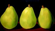 Trio of Green Pears    36x54       C$3.700